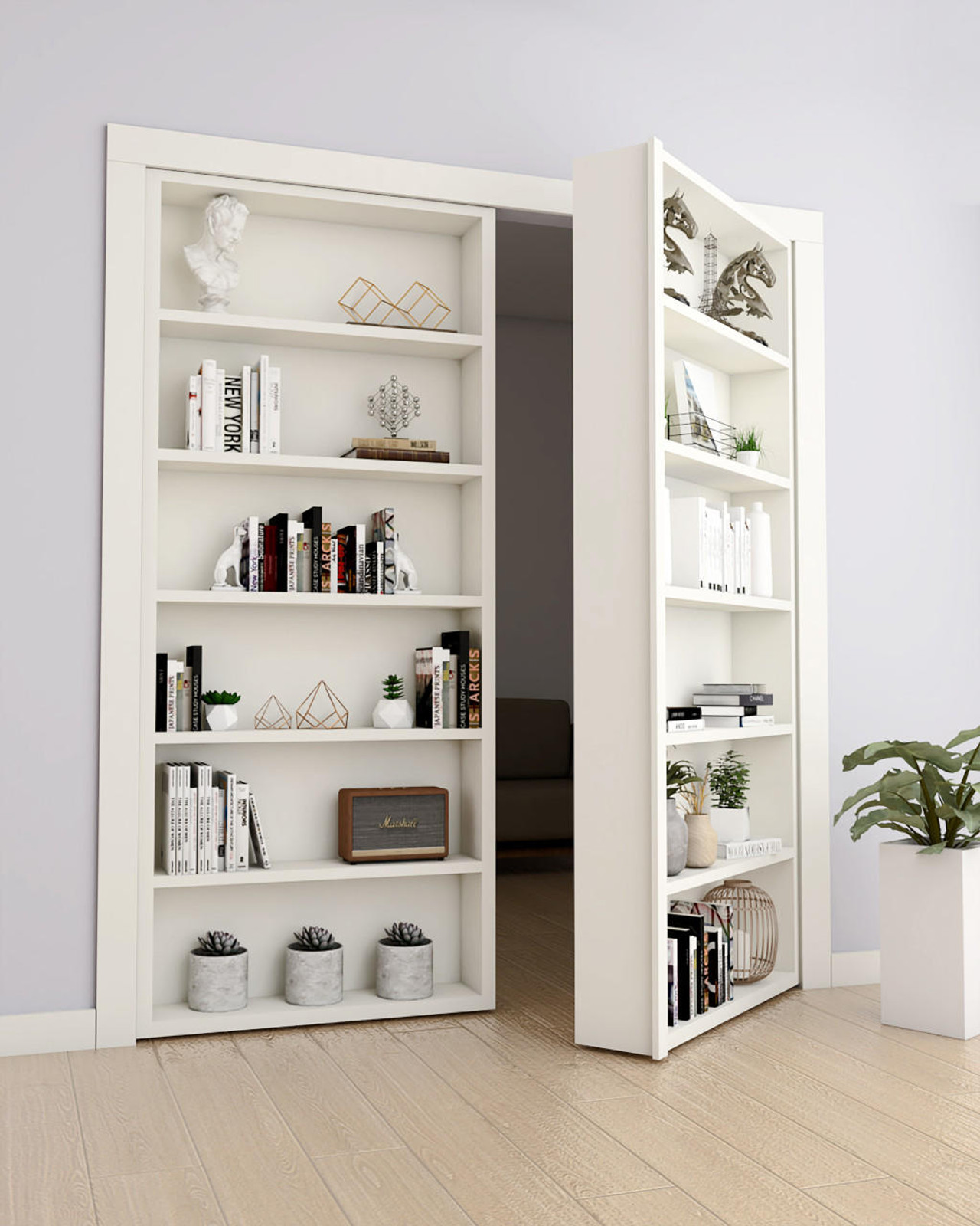 Hidden Bookcase Door –Double door - Style 1
