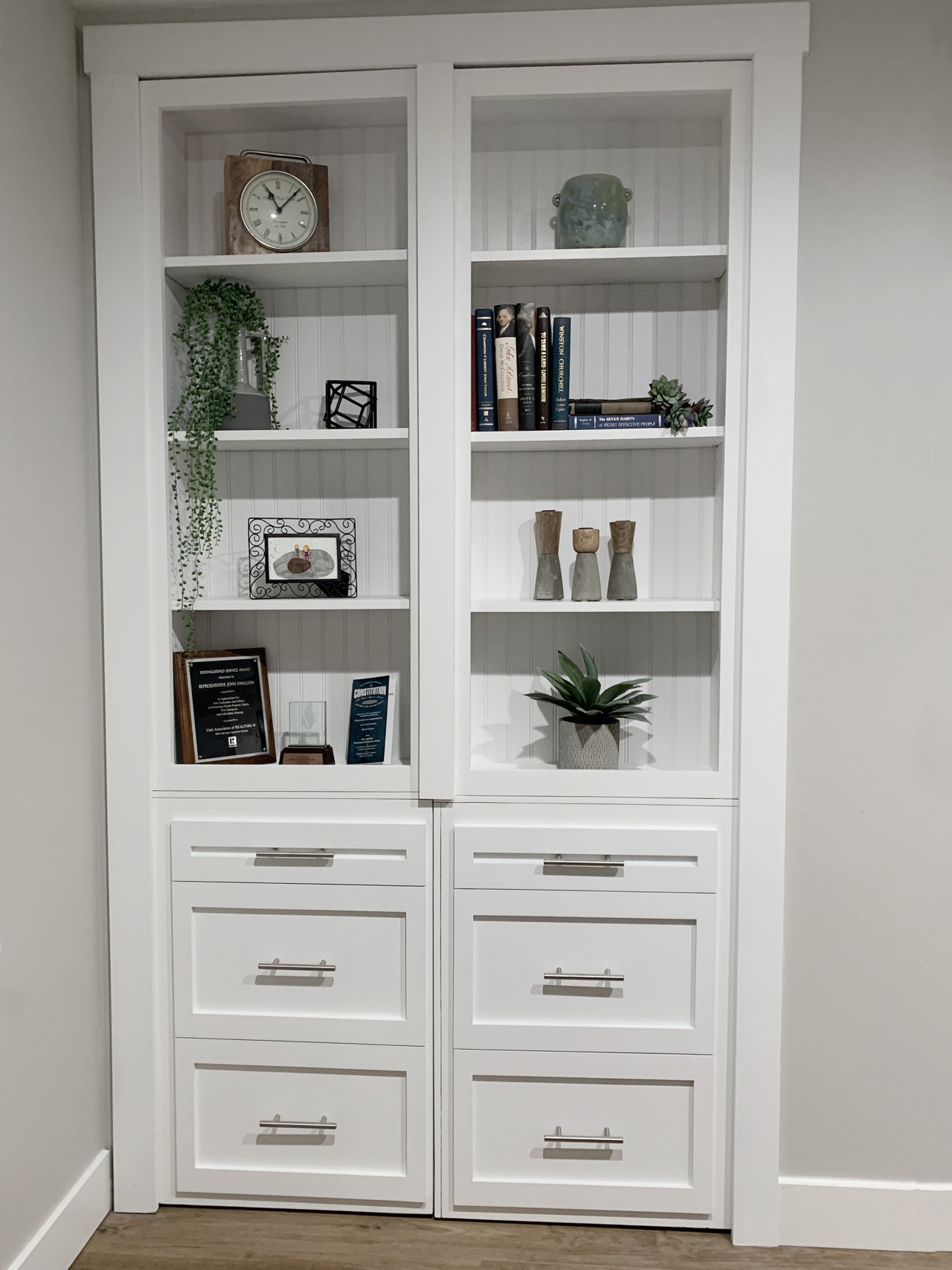 Hidden Bookcase Door - Double Door - Style 4