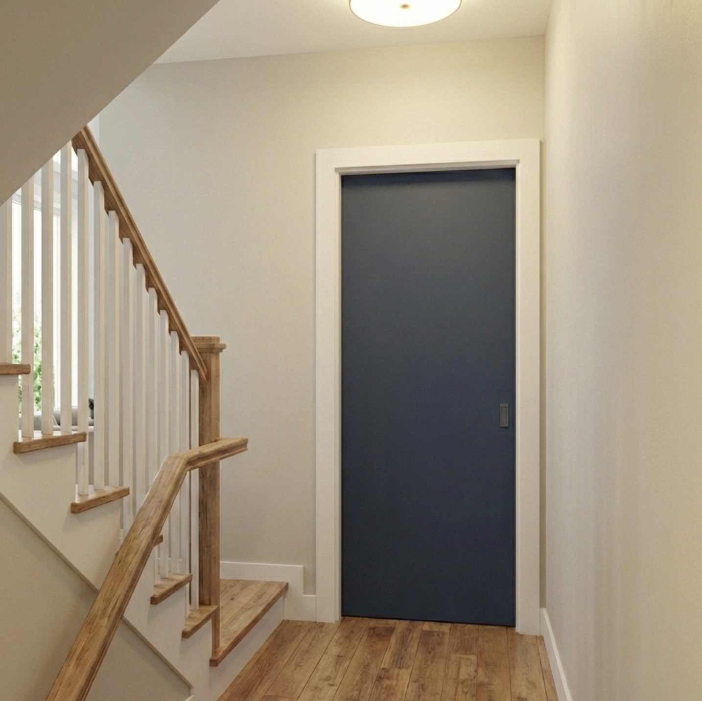 Single Sliding Bookcase Door – Drawer Base Design (Style 4)