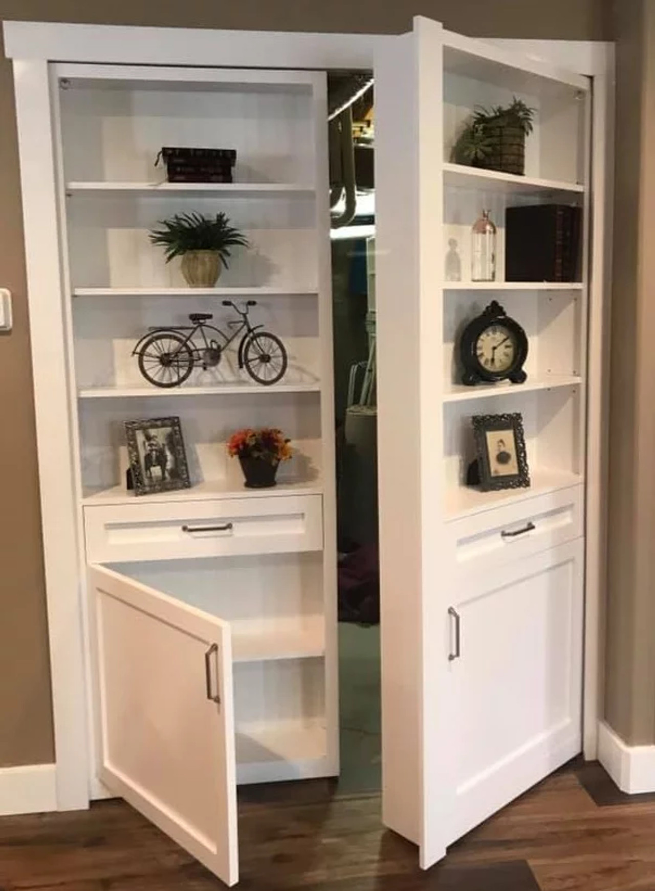 Hidden Bookcase Door - Double Door - Style 5