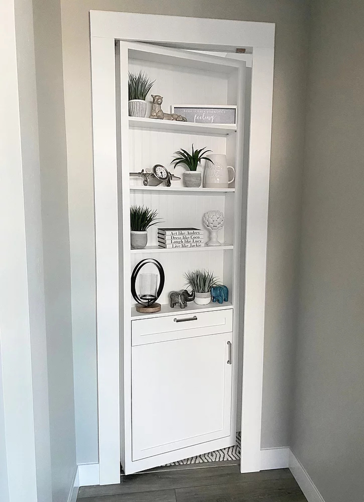 Hidden Bookcase Door - Single Door - Style 5