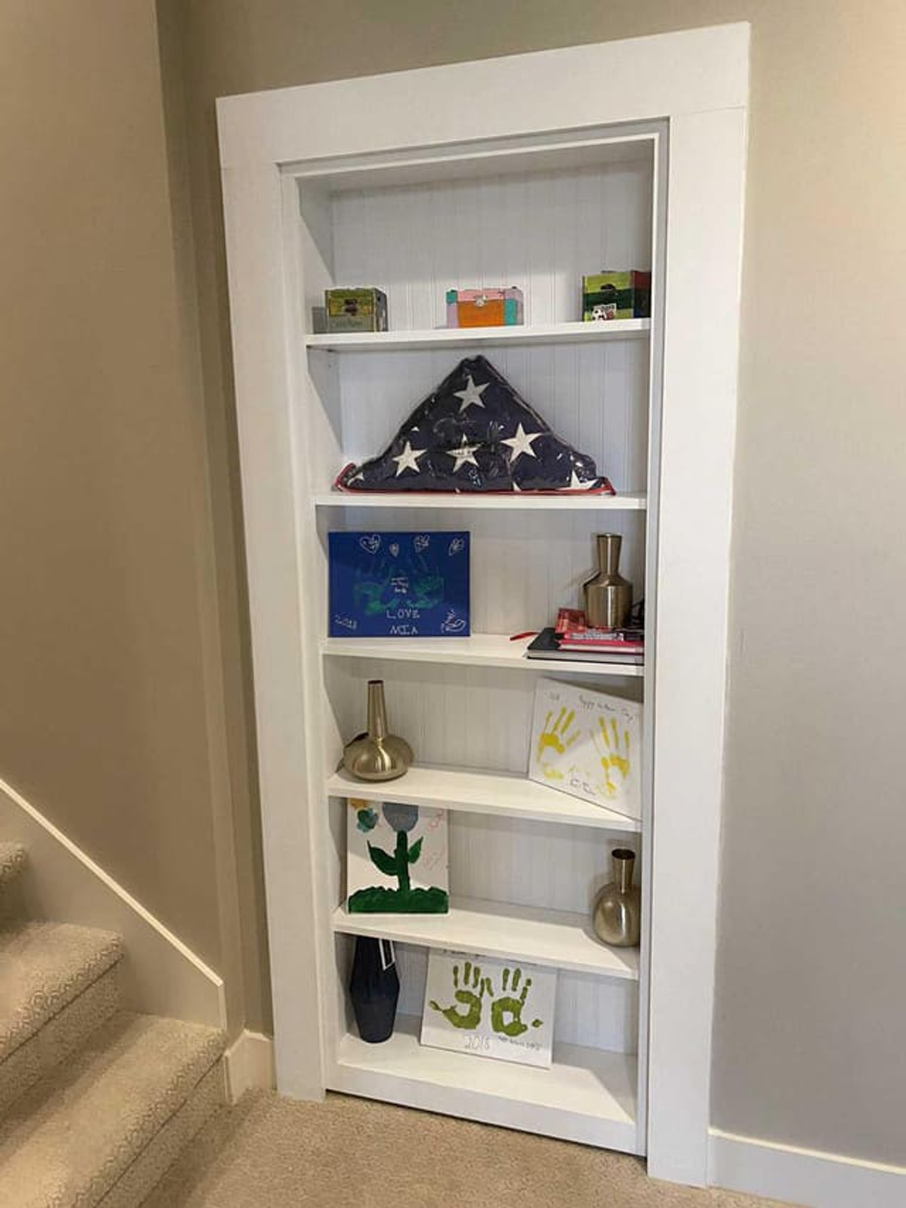 Hidden Bookcase Door – Single Door Style 1