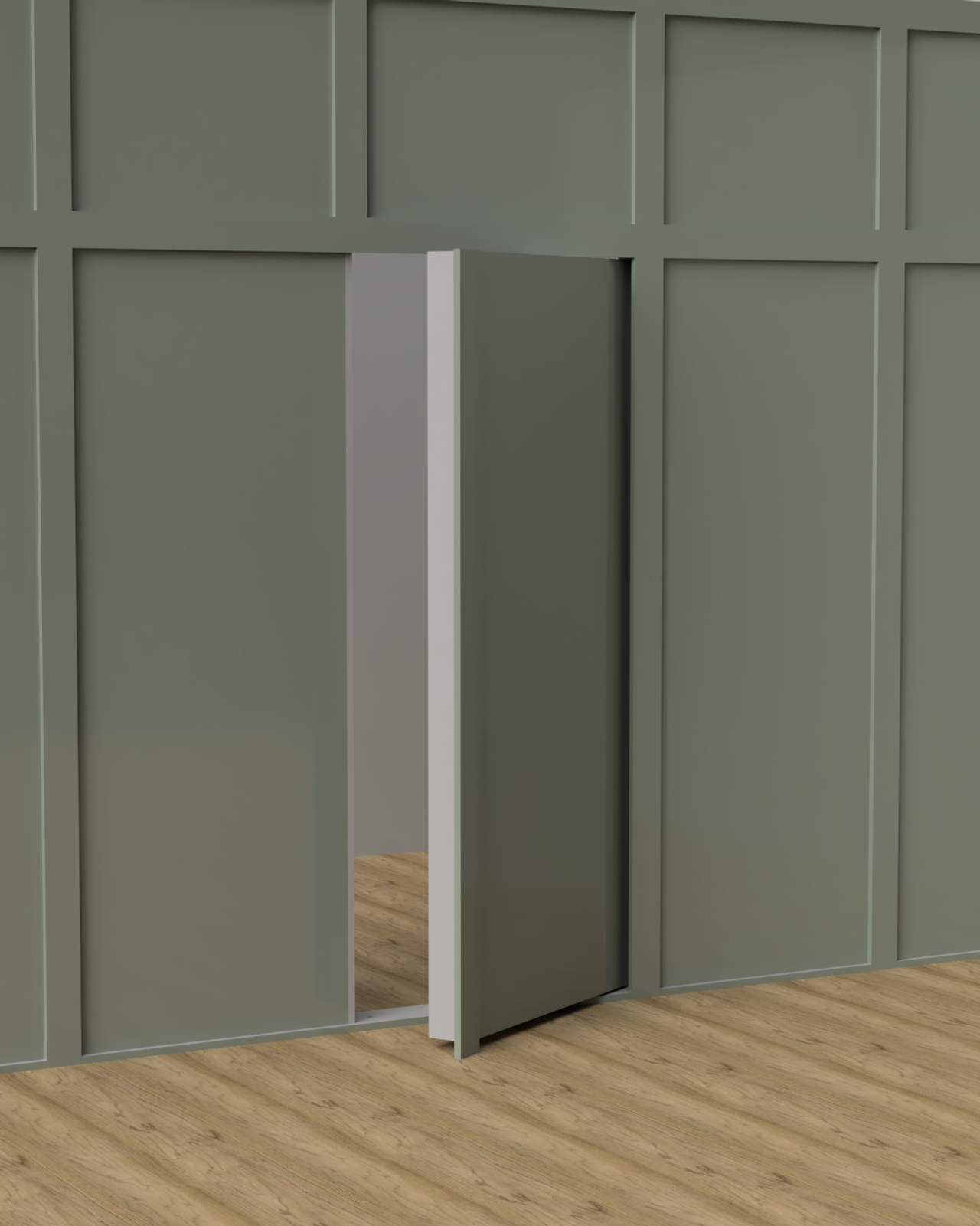 Secret Wall Slab Door Panel