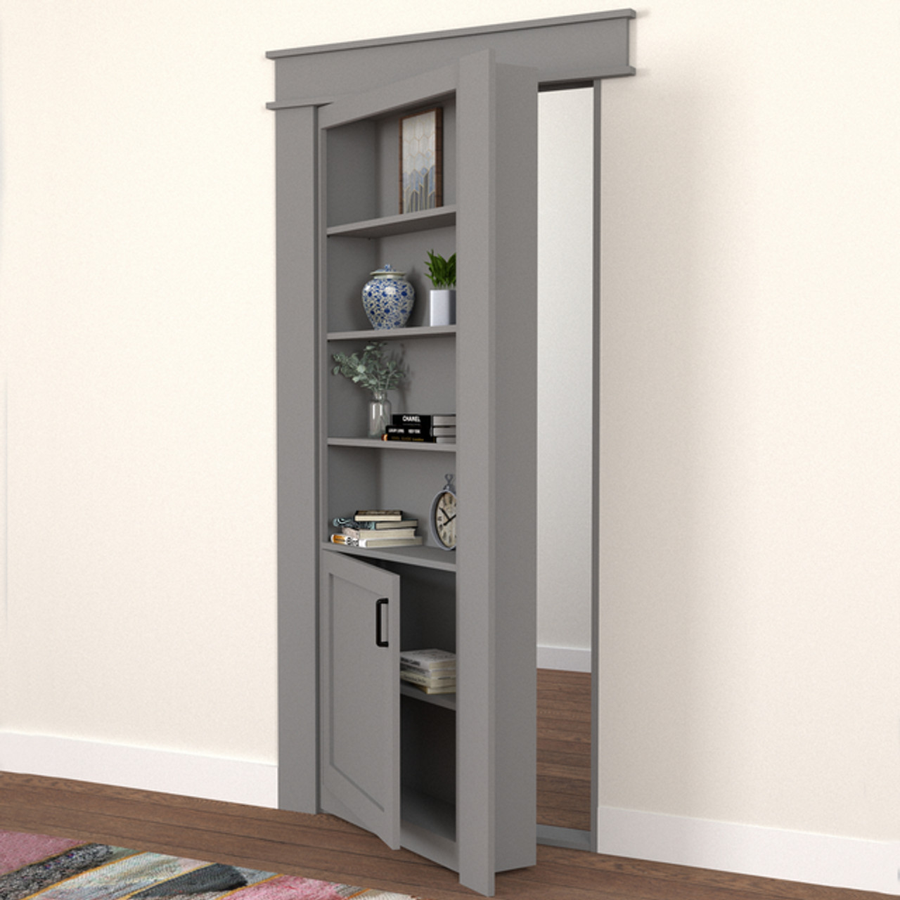 Hidden Bookcase Door - Single Door - Style 2