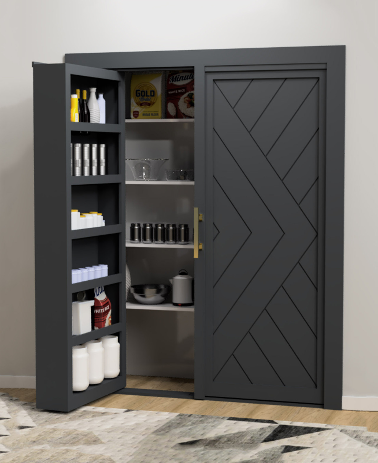 Kitchen Pantry Door - Double Pantry Door - Style 6