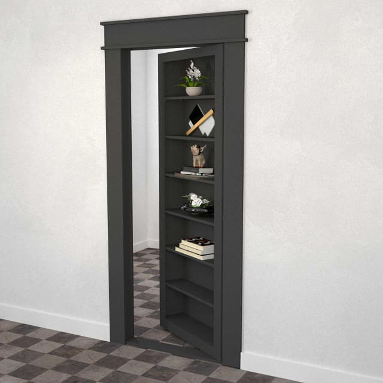 Hidden Bookcase Door – Single Door Style 1